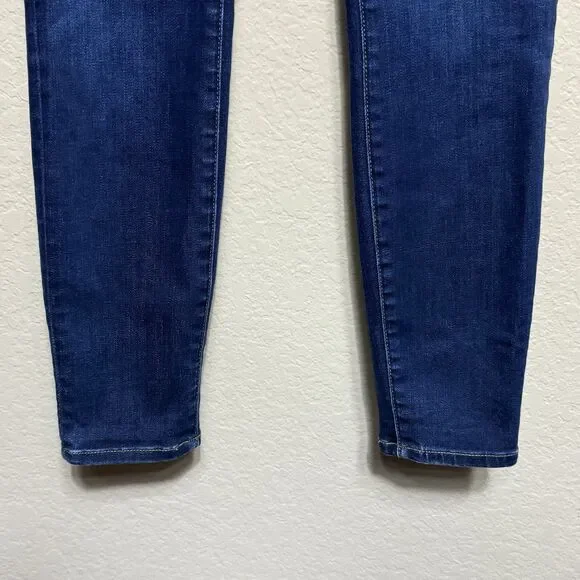 Madewell Larkspur Dark Wash 9-Inch High-Rise Skinny Jeans Women's 25S Stretch - Picture 8 of 16